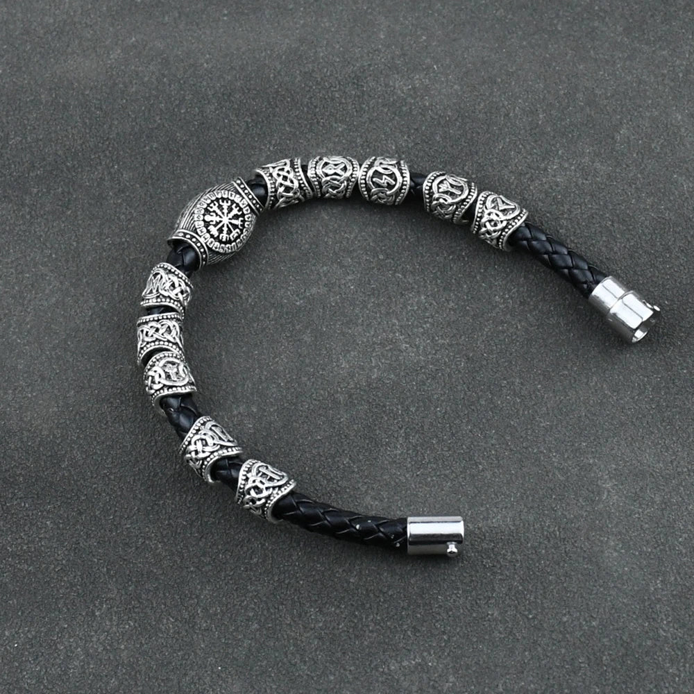 Vegvisir Compass Amulet Viking Bracelet