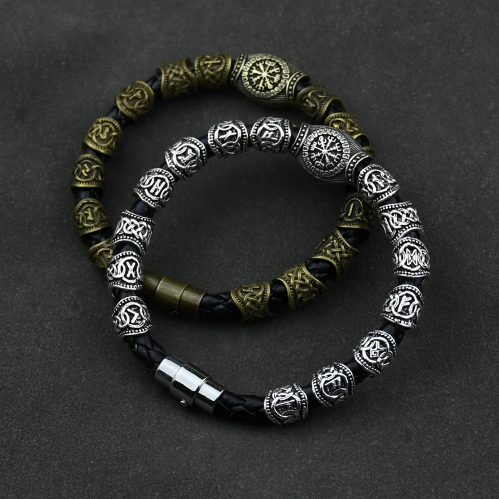 Vegvisir Compass Amulet Viking Bracelet