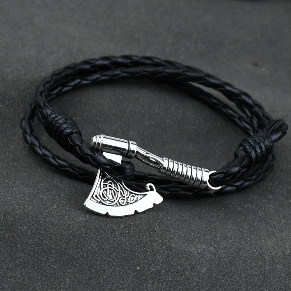 Mens Axe Viking Bracelet