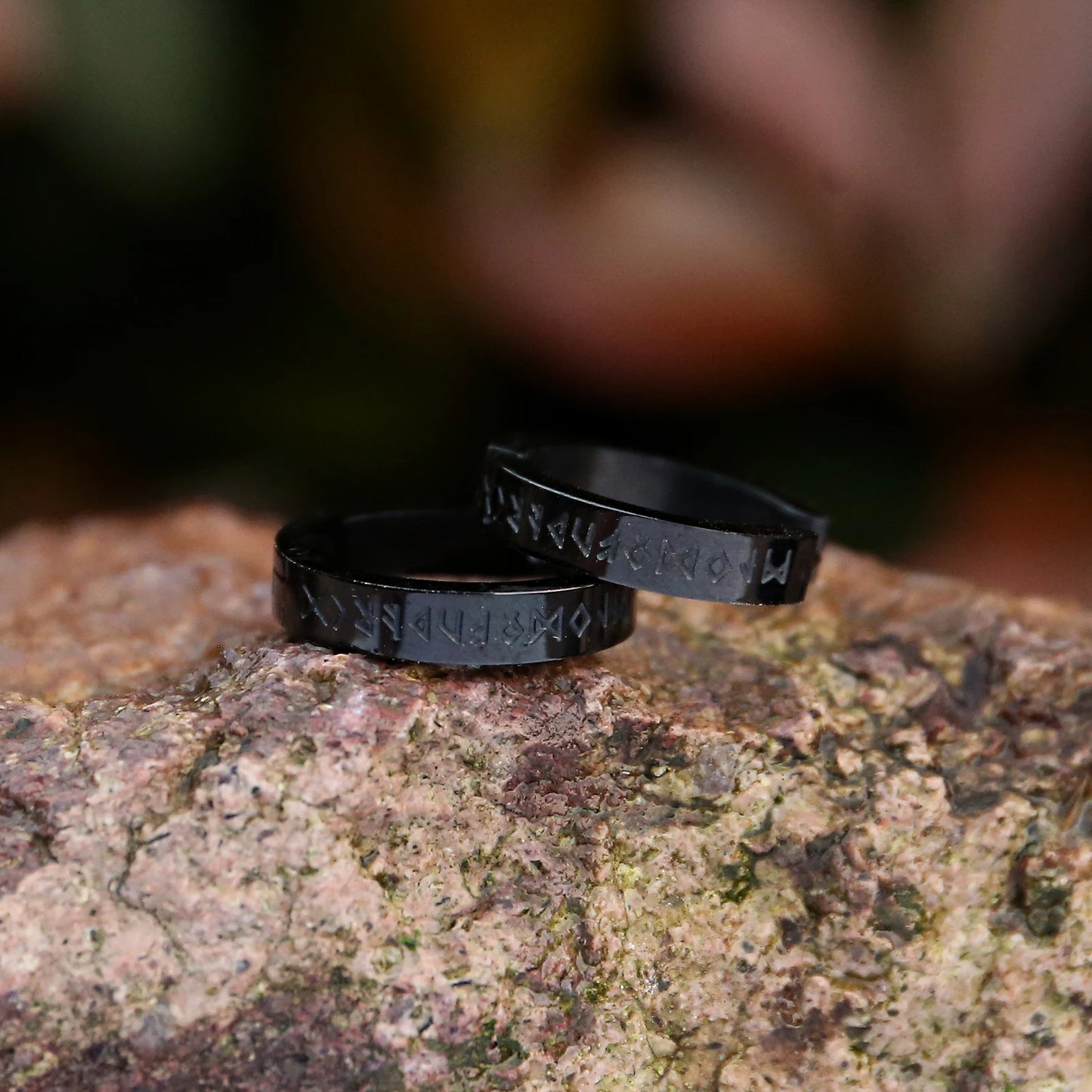 l Norse Viking Runes Hoop Earrings